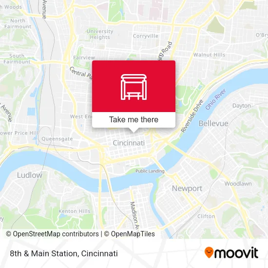 Mapa de 8th & Main Station