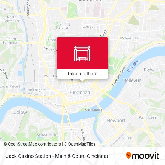 Jack Casino Station - Main & Court map