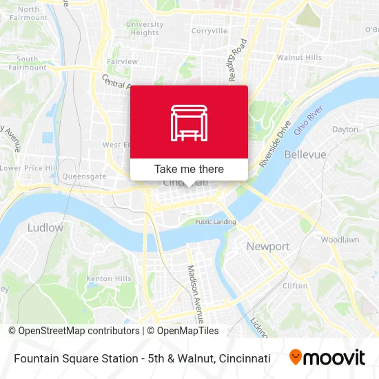 Fountain Square Station - 5th & Walnut map