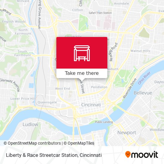 Mapa de Liberty & Race Streetcar Station
