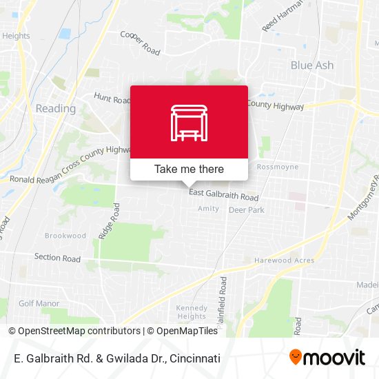 Mapa de E. Galbraith Rd. & Gwilada Dr.