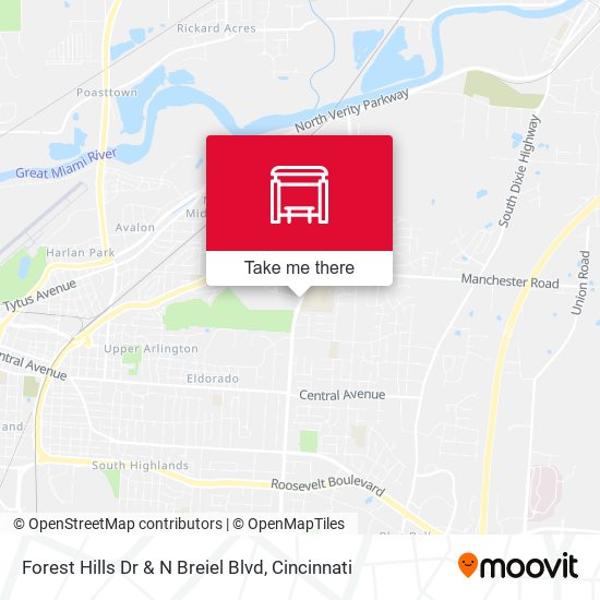 Mapa de Forest Hills Dr & N Breiel Blvd