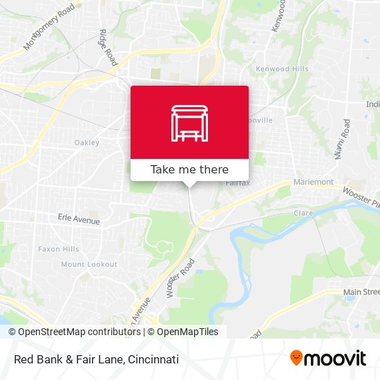 Red Bank & Fair Lane map
