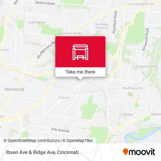 Mapa de Ibsen Ave & Ridge Ave