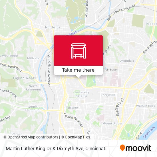 Mapa de Martin Luther King Dr & Dixmyth Ave