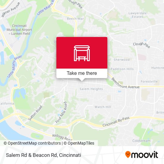 Salem Rd & Beacon Rd map
