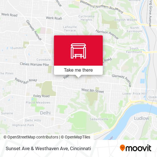 Mapa de Sunset Ave & Westhaven Ave
