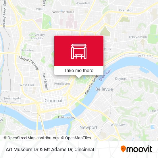 Mapa de Art Museum Dr & Mt Adams Dr