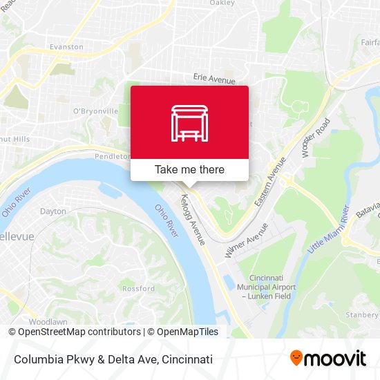 Columbia Pkwy & Delta Ave map