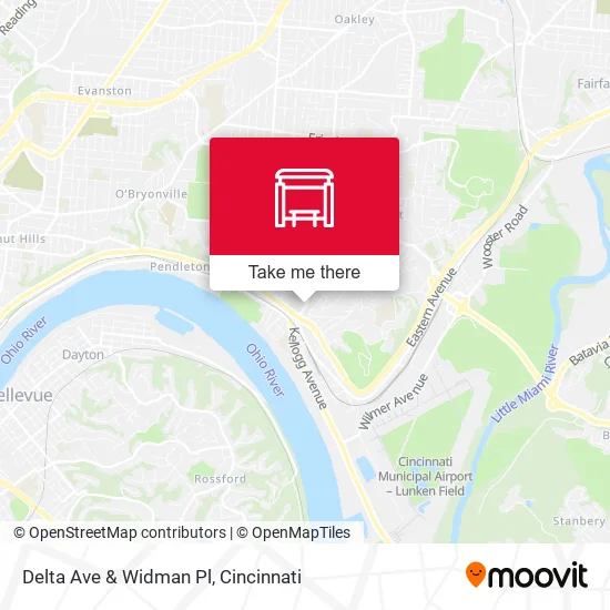 Mapa de Delta Ave & Widman Pl