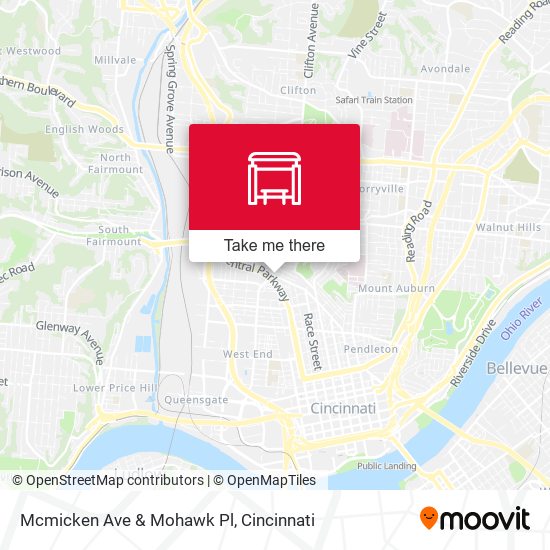 Mcmicken Ave & Mohawk Pl map