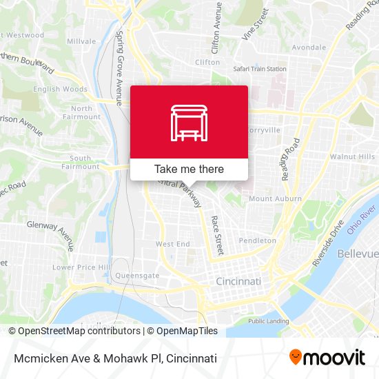 Mcmicken Ave & Mohawk Pl map