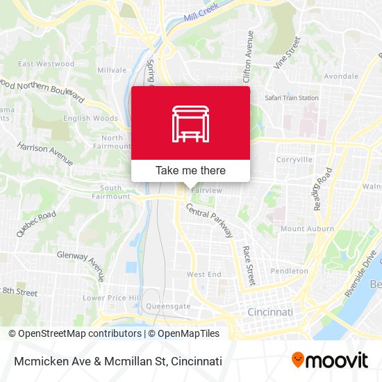 Mcmicken Ave & Mcmillan St map