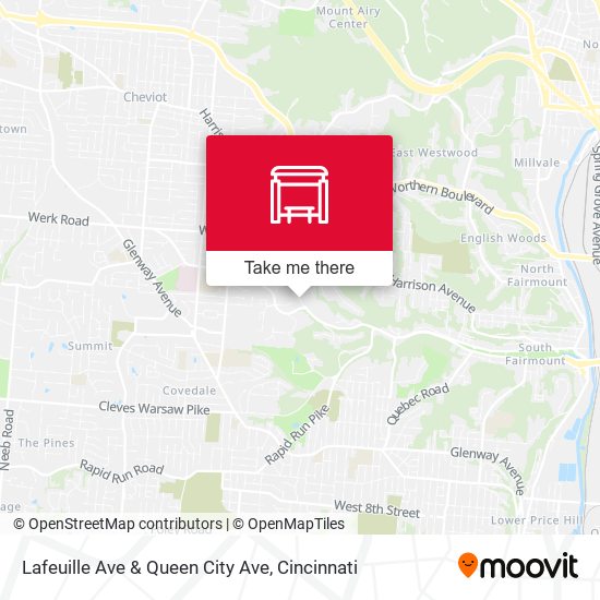 Mapa de Lafeuille Ave & Queen City Ave