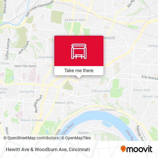 Hewitt Ave & Woodburn Ave map