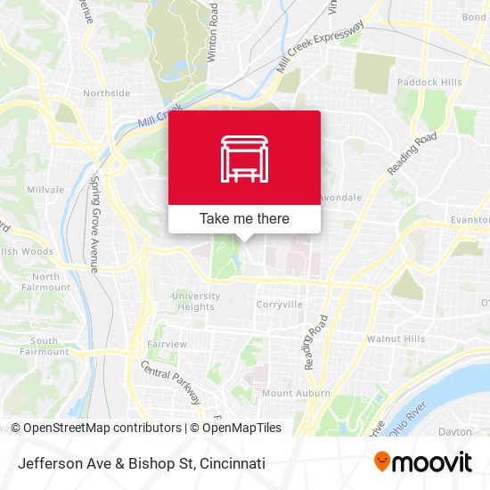 Mapa de Jefferson Ave & Bishop St