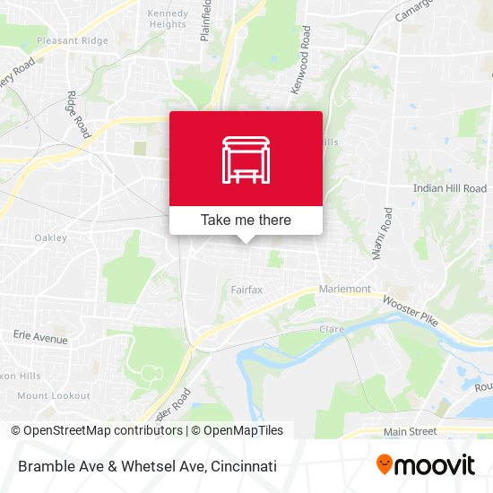 Mapa de Bramble Ave & Whetsel Ave
