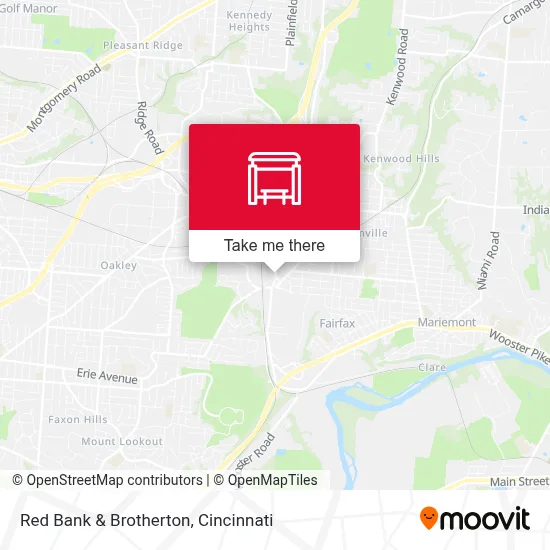 Red Bank & Brotherton map