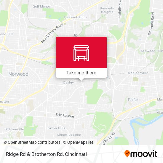 Ridge Rd & Brotherton Rd map
