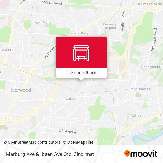 Marburg Ave & Ibsen Ave Otc map