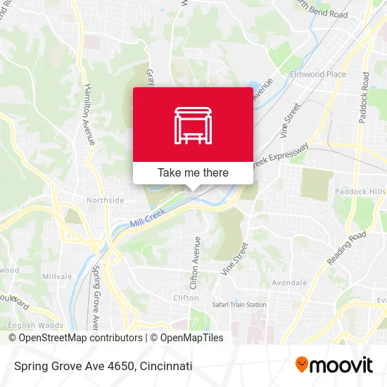 Spring Grove Ave 4650 map