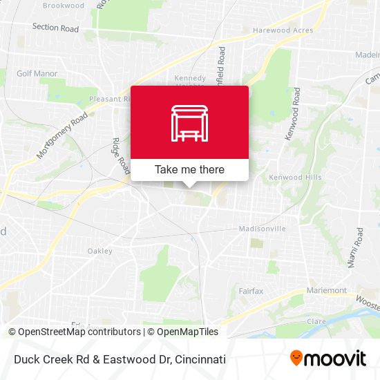 Mapa de Duck Creek Rd & Eastwood Dr