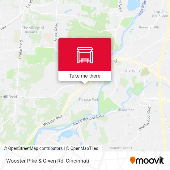 Wooster Pike & Given Rd map
