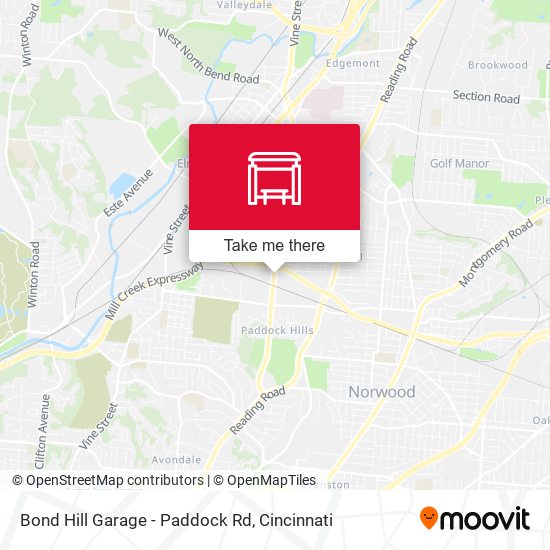 Bond Hill Garage - Paddock Rd map
