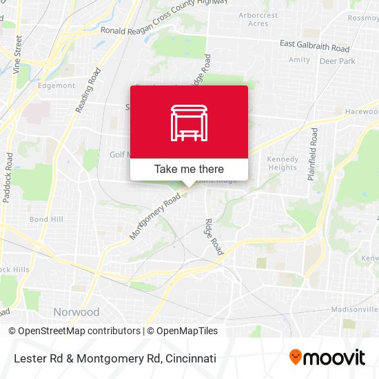 Lester Rd & Montgomery Rd map