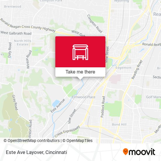 Mapa de Este Ave Layover