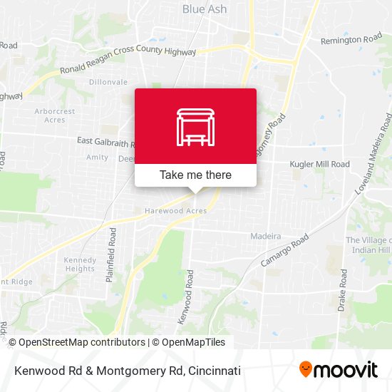 Kenwood Rd & Montgomery Rd map