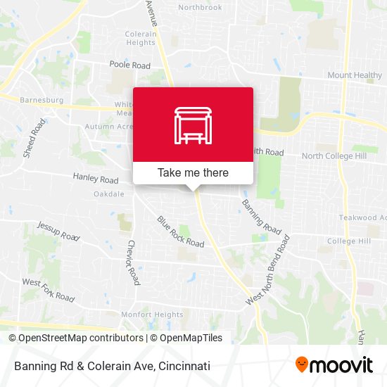 Banning Rd & Colerain Ave map