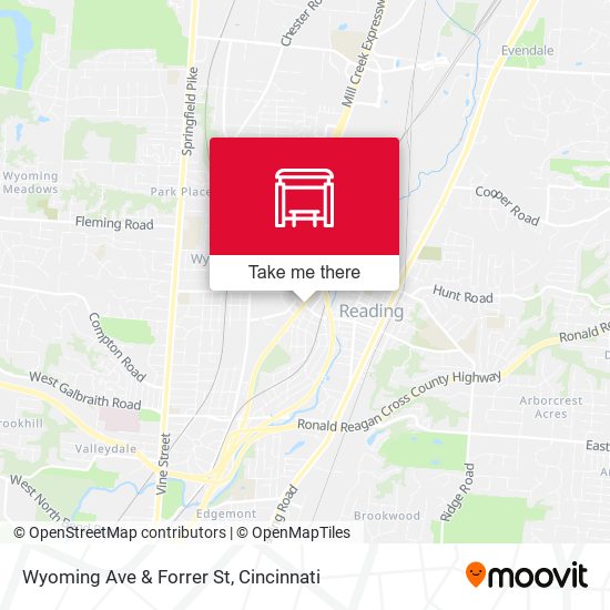 Wyoming Ave & Forrer St map