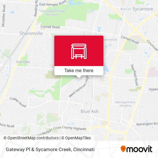 Gateway Pl & Sycamore Creek map