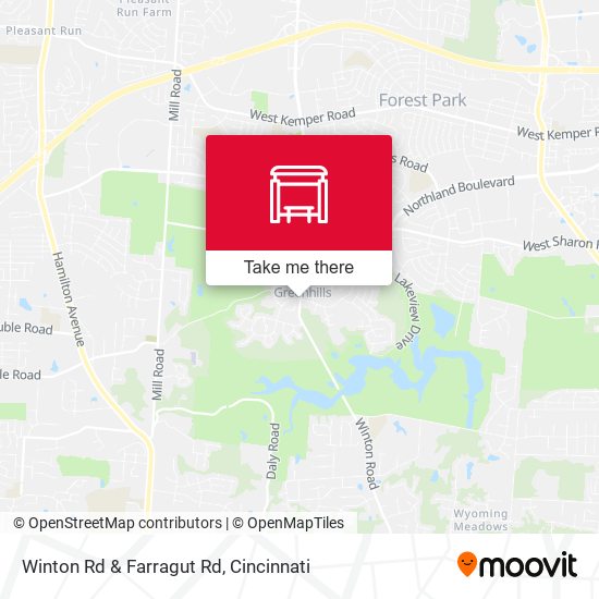 Winton Rd & Farragut Rd map