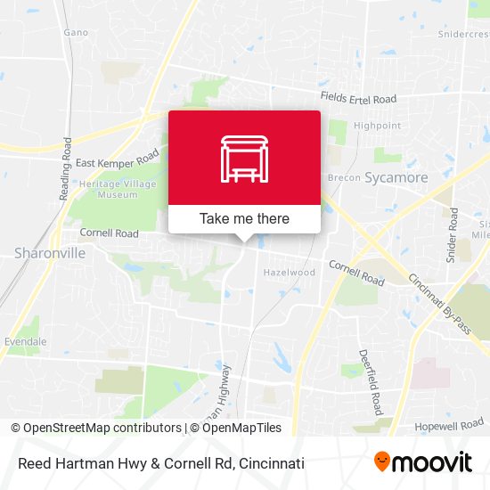 Mapa de Reed Hartman Hwy & Cornell Rd