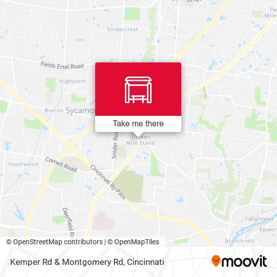 Kemper Rd & Montgomery Rd map