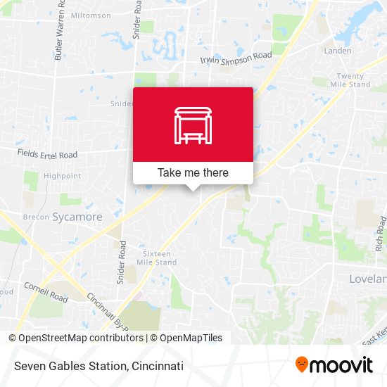 Seven Gables Station map