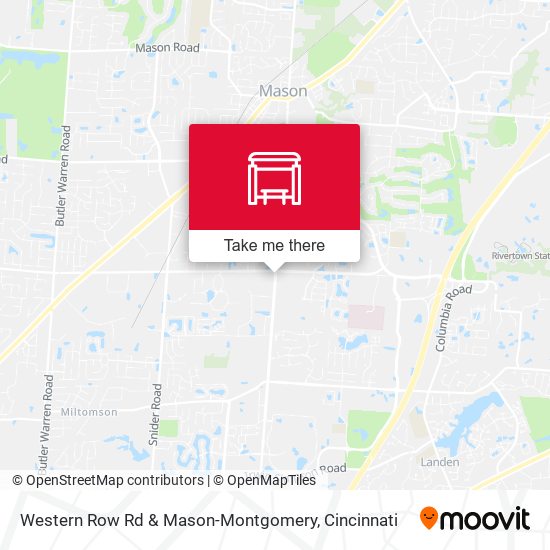 Mapa de Western Row Rd & Mason-Montgomery