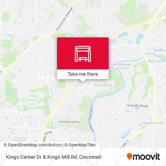Kings Center Dr & Kings Mill Rd map