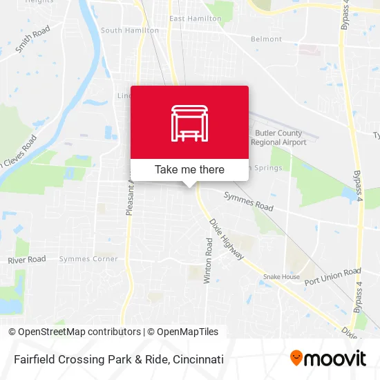Mapa de Fairfield Crossing Park & Ride