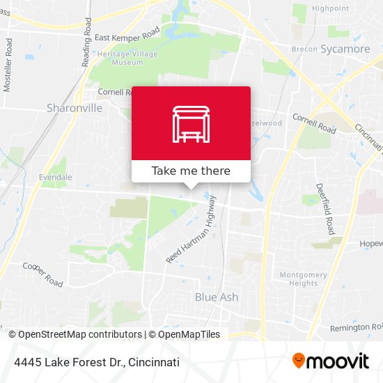 Mapa de 4445 Lake Forest Dr.