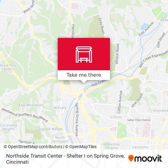 Northside Transit Center - Shelter I on Spring Grove map