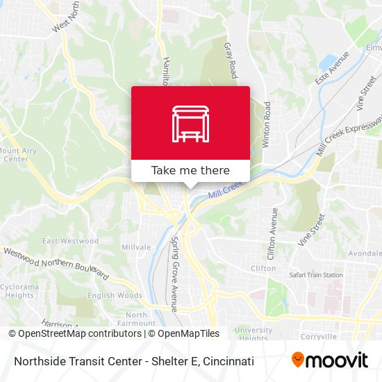 Northside Transit Center - Shelter E map
