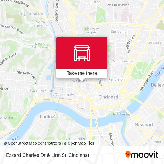 Ezzard Charles Dr & Linn St map