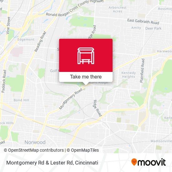 Montgomery Rd & Lester Rd map