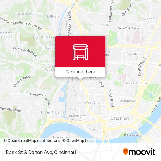 Bank St & Dalton Ave map