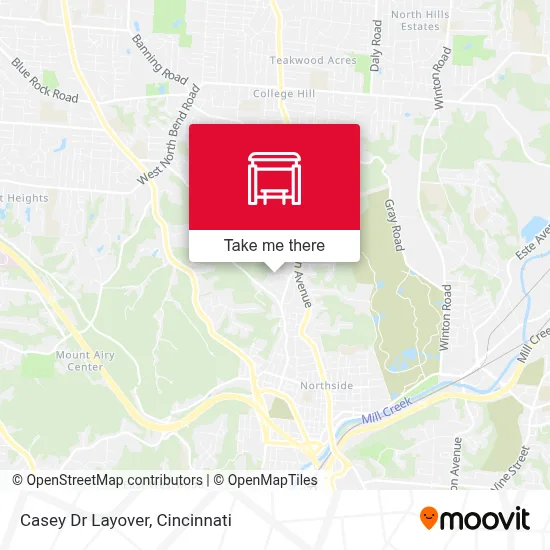 Casey Dr Layover map