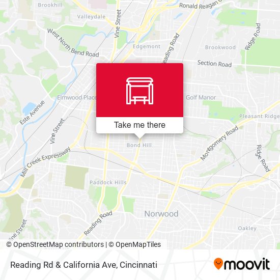 Mapa de Reading Rd & California Ave