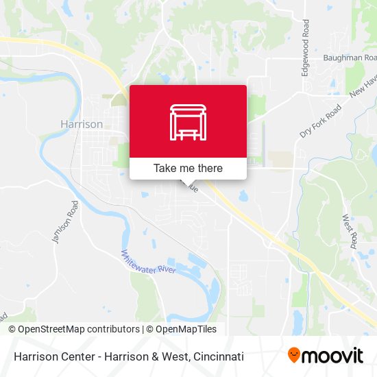 Harrison Center - Harrison & West map